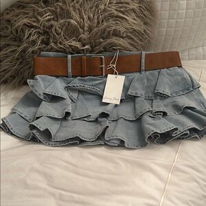 Emory Park Blue Bubble Mini Skirt